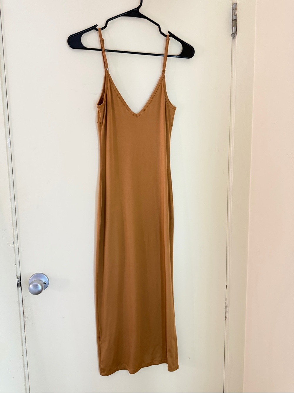 Women’s Slip Maxi Dress in Camel